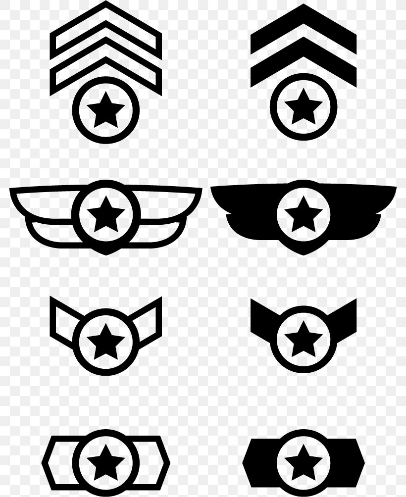 Military Badges Of The United States Euclidean Vector Insegna, PNG, 784x1004px, Military, Area, Badge, Black, Black And White Download Free