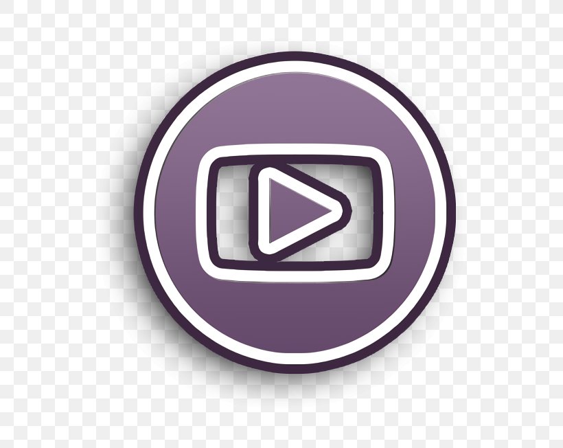 Youtube Icon Social Icon Social Icons Rounded Icon, PNG, 652x652px, Youtube Icon, Logo, Material Property, Purple, Social Icon Download Free