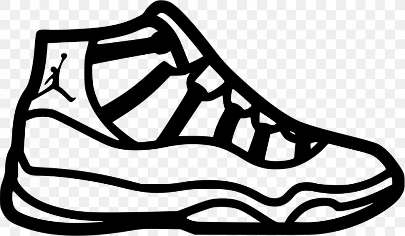 Clip Art Air Jordan Shoe Nike, PNG, 981x574px, Air Jordan, Adidas, Area, Artwork, Black Download Free