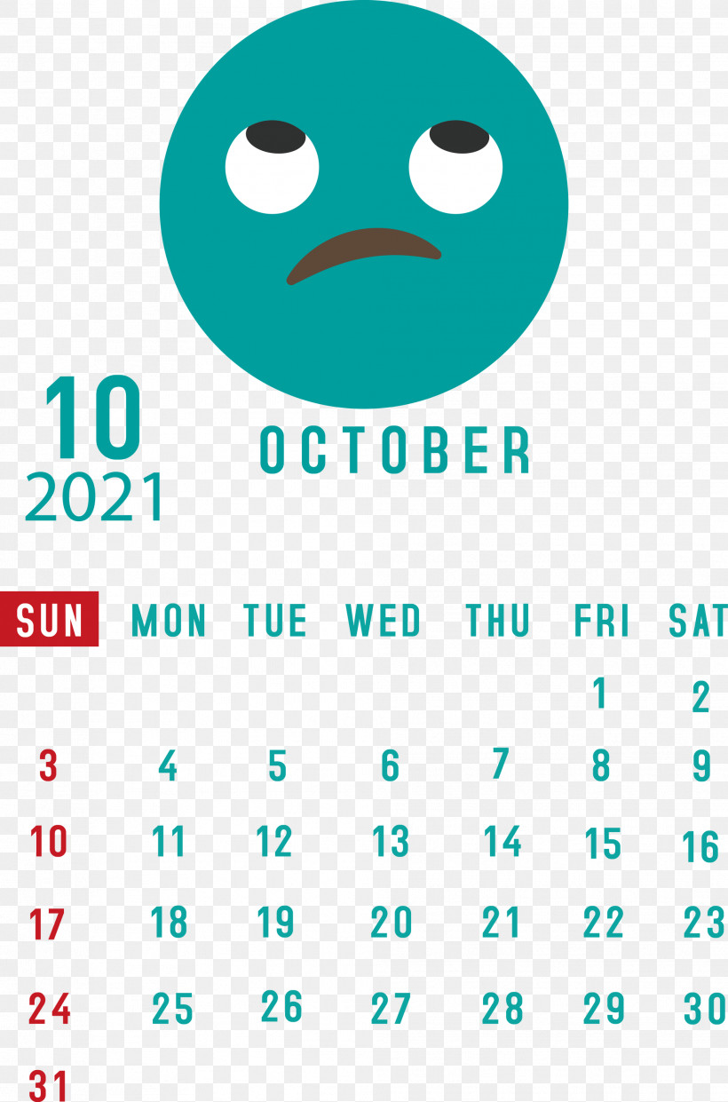 October 2021 Printable Calendar October 2021 Calendar, PNG, 1982x3000px, October 2021 Printable Calendar, Aqua M, Calendar System, Geometry, Google Nexus Download Free