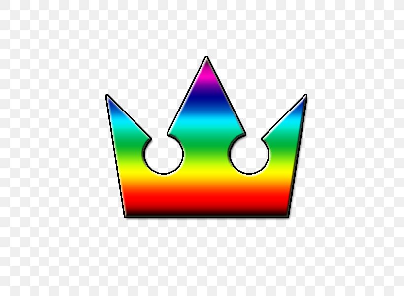 Crown Kingdom Hearts Rainbow Clip Art, PNG, 600x600px, Crown, Area, Color, Kingdom Hearts, Point Download Free
