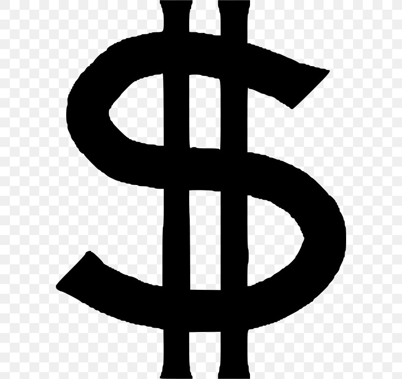 Currency Symbol Dollar Sign Money United States Dollar, PNG, 592x774px, Currency Symbol, Artwork, Australian Dollar, Bank, Black And White Download Free