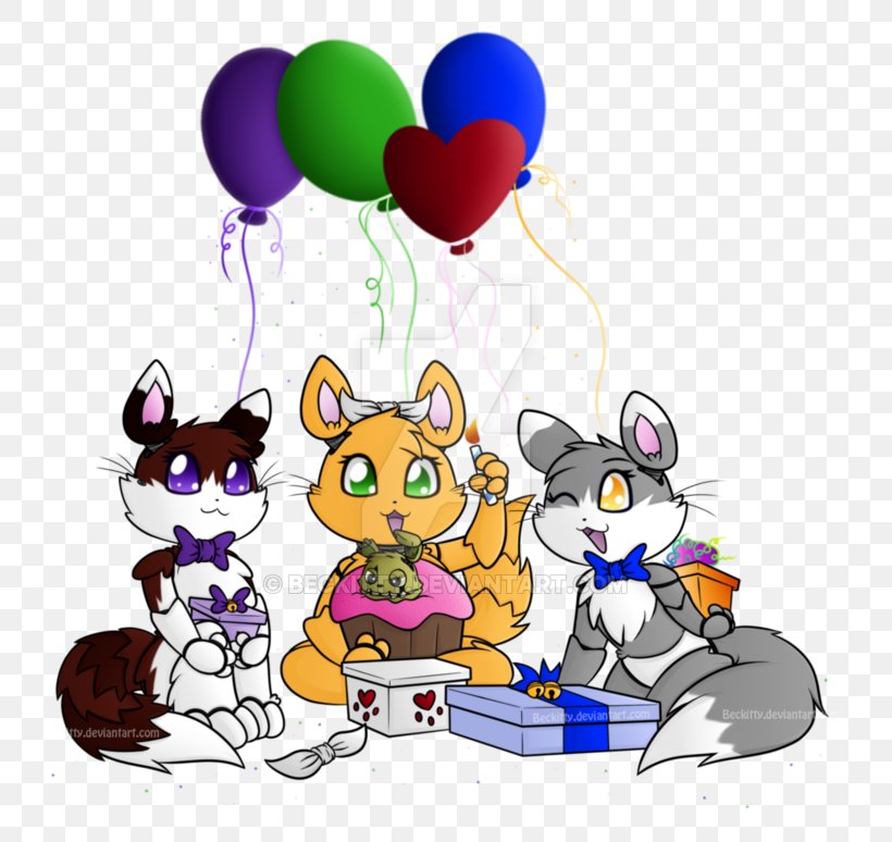 Five Nights At Freddy's Cat Birthday Gift Clip Art, PNG, 800x774px, Cat, Animatronics, Art, Balloon, Birthday Download Free