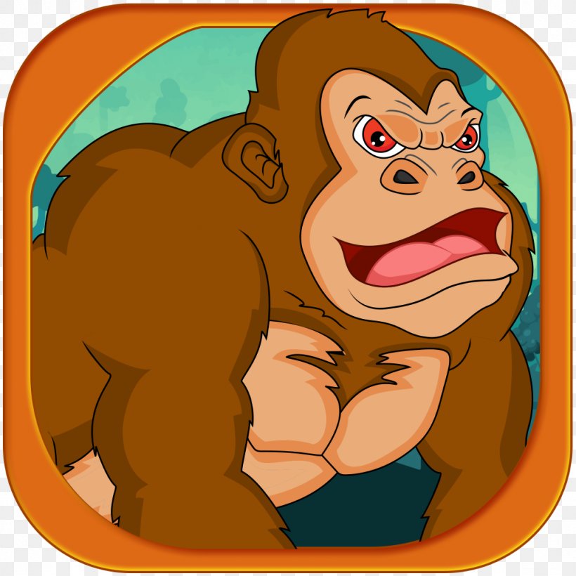 Monkey Great Apes Human Behavior Clip Art, PNG, 1024x1024px, Monkey, Ape, Art, Behavior, Carnivora Download Free