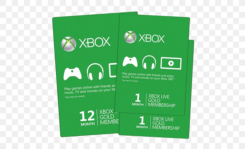 Xbox Live Xbox 360 Gift Card Xbox One, PNG, 500x500px, Xbox Live, Brand, Credit Card, Gift, Gift Card Download Free