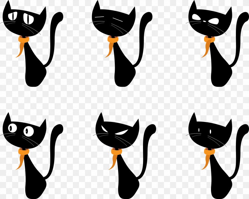 Black Cat Kitten Clip Art, PNG, 2603x2084px, Cat, Animal, Beak, Bird, Black And White Download Free