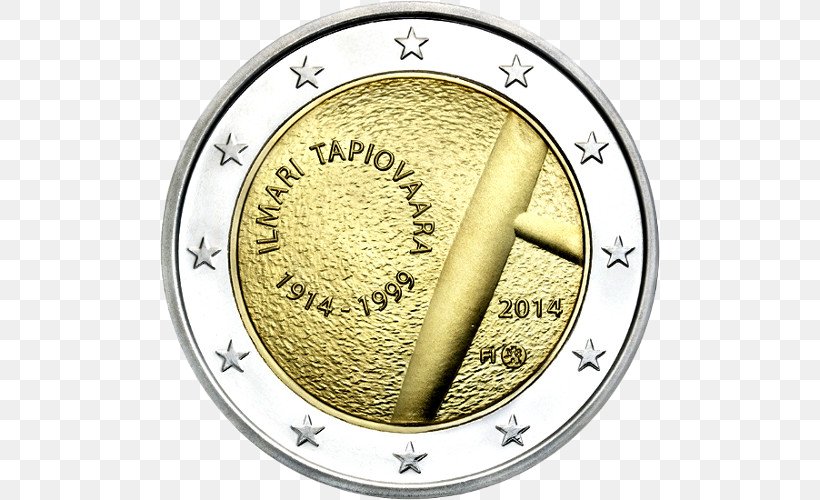 Finland 2 Euro Commemorative Coins 2 Euro Coin, PNG, 500x500px, 2 Euro Coin, 2 Euro Commemorative Coins, Finland, Coin, Commemorative Coin Download Free