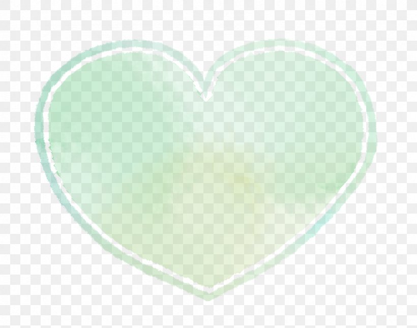 Hand-painted Watercolor Heart Green., PNG, 1688x1329px, Heart Download Free