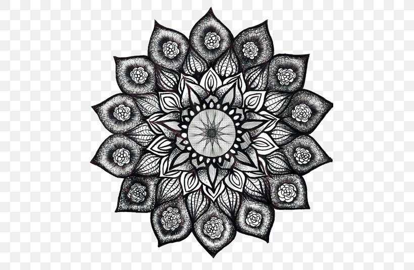 Henna Nelumbo Nucifera Flower Mehndi, PNG, 500x535px, Henna, Art, Black And White, Drawing, Flora Download Free