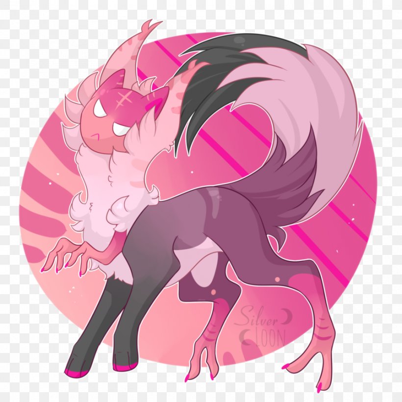 Horse Pink M Legendary Creature Clip Art, PNG, 894x894px, Watercolor, Cartoon, Flower, Frame, Heart Download Free