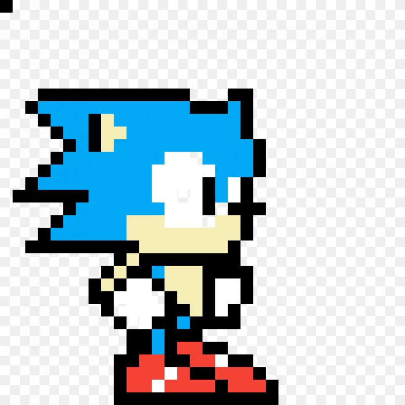 Composição em PIXEL ART do personagem Sonic the Hedgehog.Pixel Art  composition of Sonic the Hedgehog character in his super form.