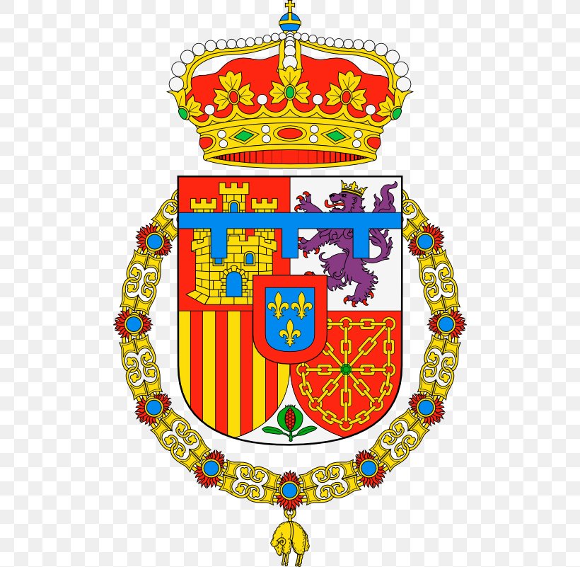 Coat Of Arms Of The King Of Spain Order Of The Golden Fleece Coat Of Arms Of Spain, PNG, 500x801px, Spain, Area, Charles Iii Of Spain, Charles V, Charles Vi Holy Roman Emperor Download Free