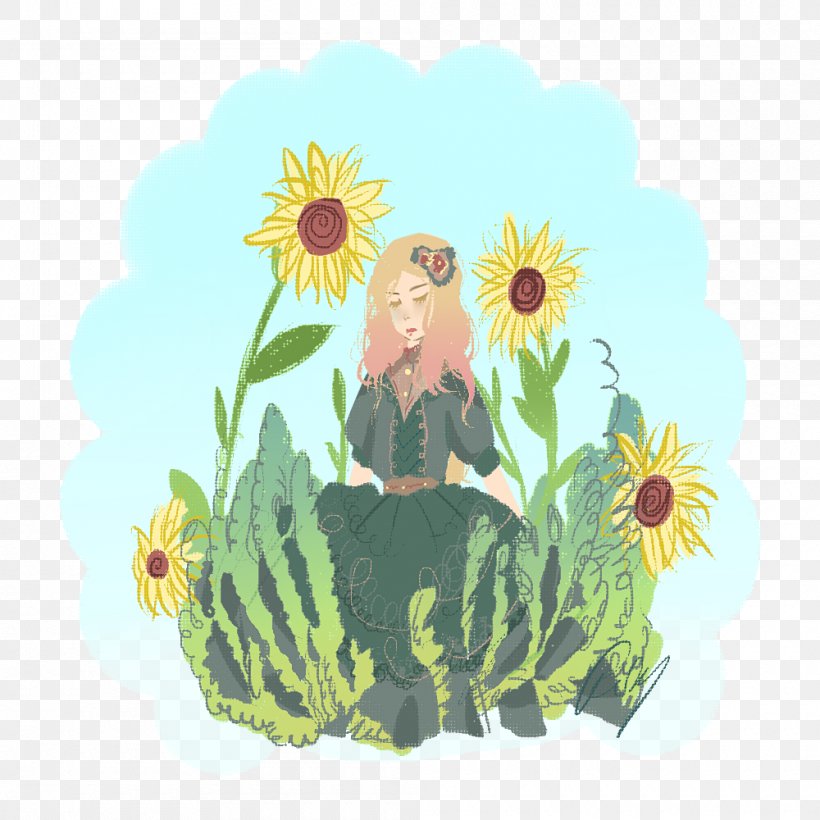 Floral Design Common Sunflower Illustration Sunflower Seed, PNG, 1000x1000px, Floral Design, Animal, Common Sunflower, Daisy Family, Flower Download Free