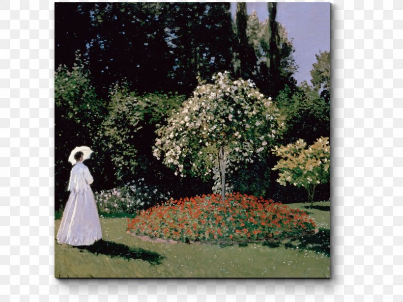 Garden At Sainte-Adresse The Artist's Garden At Giverny Water Lilies Woman With A Parasol, PNG, 1400x1050px, Water Lilies, Art, Art Museum, Artist, Canvas Download Free