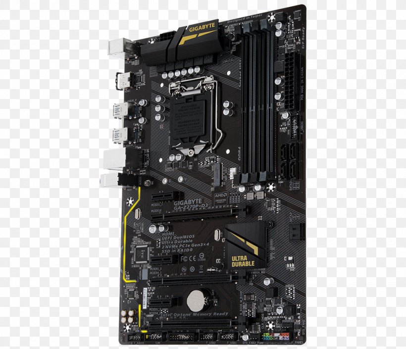 Intel LGA 1151 Motherboard Gigabyte Technology ATX, PNG, 1000x860px, Intel, Amd Crossfirex, Atx, Central Processing Unit, Computer Download Free