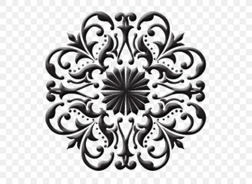 Ornament Pattern, PNG, 600x600px, Ornament, Black And White, Drawing, Flower, Monochrome Download Free