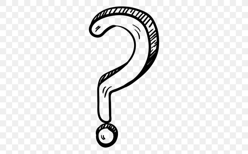 Question Mark Clip Art, PNG, 512x512px, Question Mark, Area, Art, Black And White, Body Jewellery Download Free