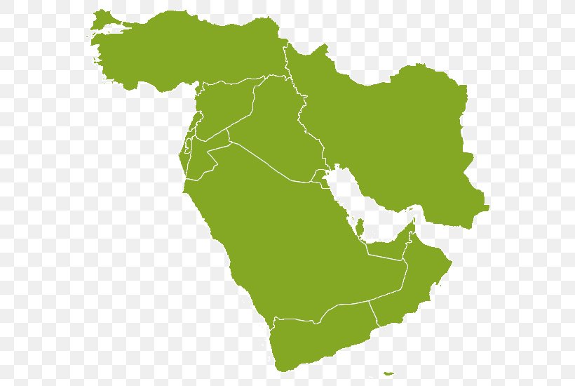 Middle East Mapa Polityczna Thematic Map, PNG, 600x550px, Middle East, Area, Blank Map, Country, Ecoregion Download Free