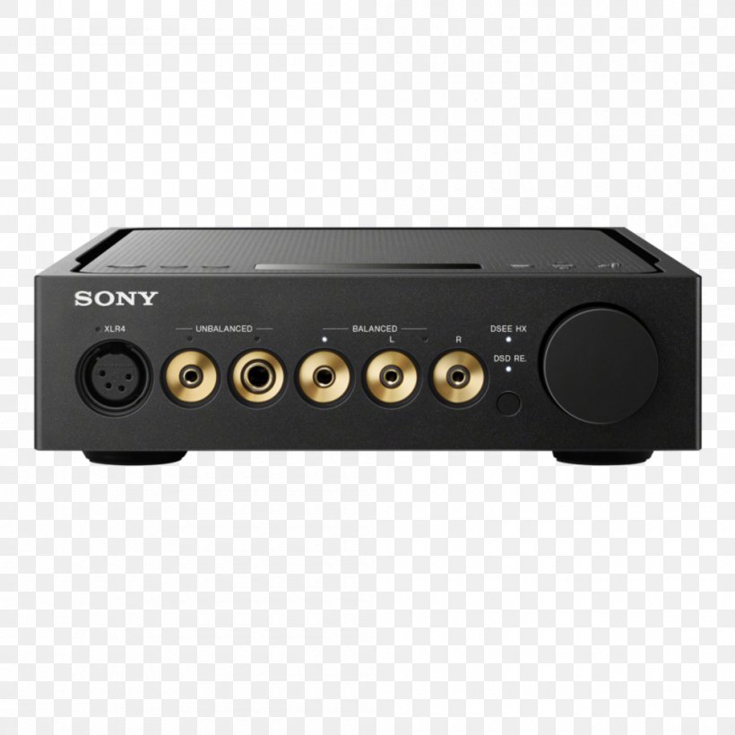 Audio Power Amplifier Headphone Amplifier Sony Digital-to-analog Converter, PNG, 1000x1000px, Audio Power Amplifier, Amplifier, Audio, Audio Equipment, Audio Receiver Download Free