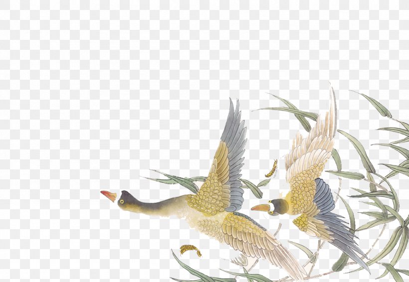 China Chinese Painting Bird-and-flower Painting Wallpaper, PNG, 1024x708px, China, Art, Beak, Bird, Birdandflower Painting Download Free