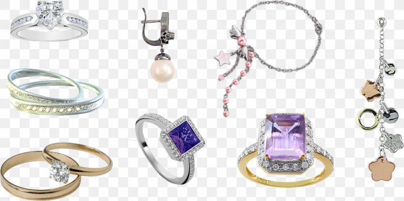 Earring Bracelet Jewellery, PNG, 2226x1108px, Ring, Amethyst, Bijou, Body Jewelry, Body Piercing Jewellery Download Free