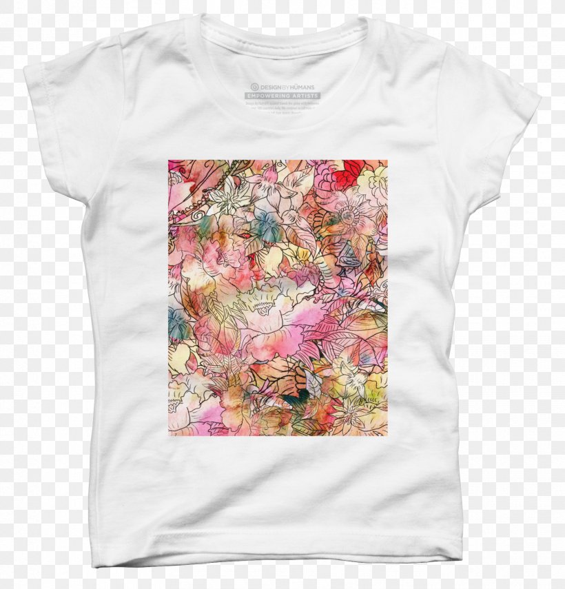 Watercolor Painting T-shirt Art Sketch, PNG, 1725x1800px, Watercolor Painting, Art, Clothing, Color, Flower Download Free
