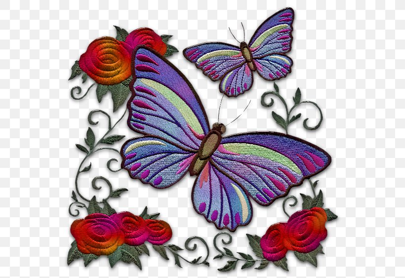 Butterfly Machine Embroidery Quilting, PNG, 566x563px, Butterfly, Art, Brush Footed Butterfly, Butterflies And Moths, Color Download Free