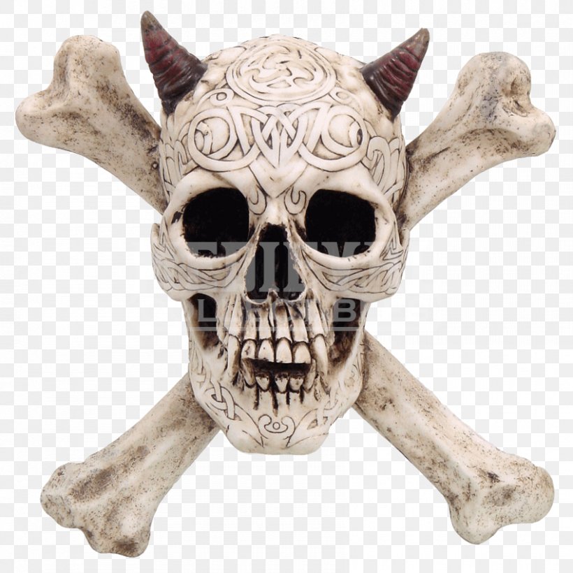 Skull And Crossbones Human Skull Symbolism Skeleton, PNG, 850x850px, Bone, Art, Cross, Devil, Figurine Download Free