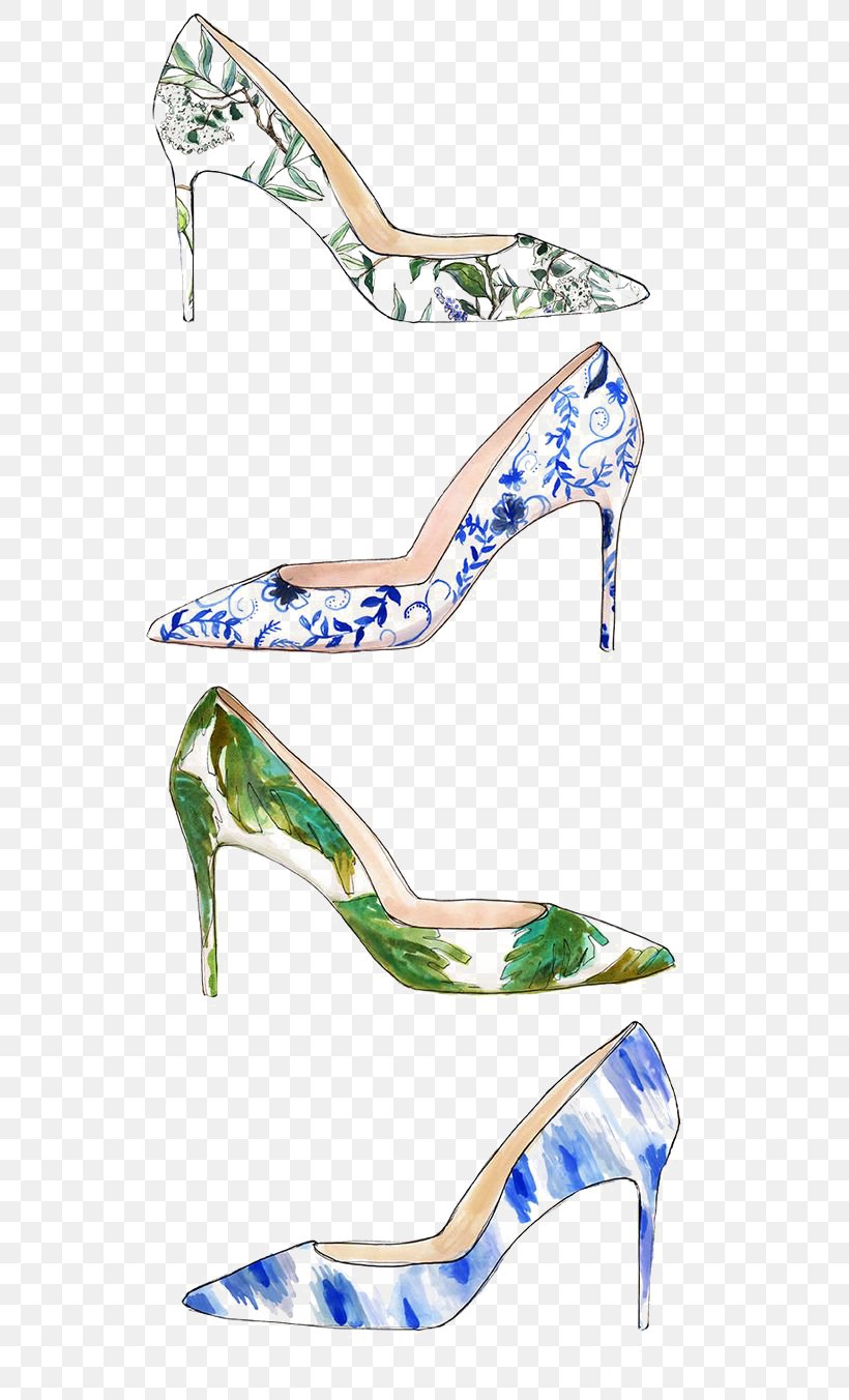 High-heeled Footwear Designer Fashion Illustration, PNG, 564x1352px, Watercolor, Cartoon, Flower, Frame, Heart Download Free
