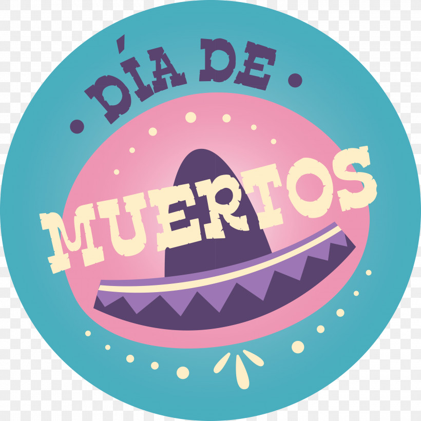 Day Of The Dead Día De Muertos Mexico, PNG, 3000x3000px, Day Of The Dead, Badgem, D%c3%ada De Muertos, Logo, M Download Free