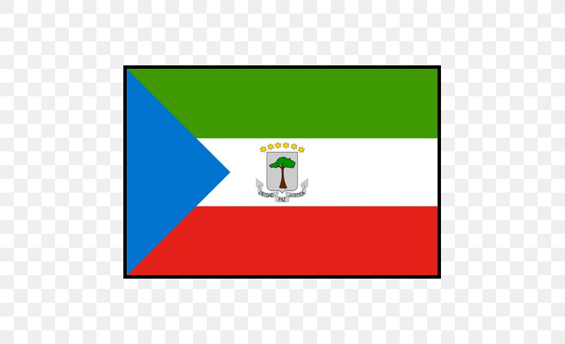 Flag Of Equatorial Guinea Equatorial Guinea National Football Team National Flag, PNG, 500x500px, Equatorial Guinea, Area, Brand, Coat Of Arms Of Equatorial Guinea, Flag Download Free