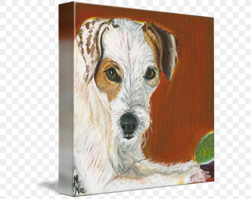 Wire Hair Fox Terrier Jack Russell Terrier Dog Breed Companion Dog, PNG, 594x650px, Wire Hair Fox Terrier, Art, Breed, Canvas, Carnivoran Download Free