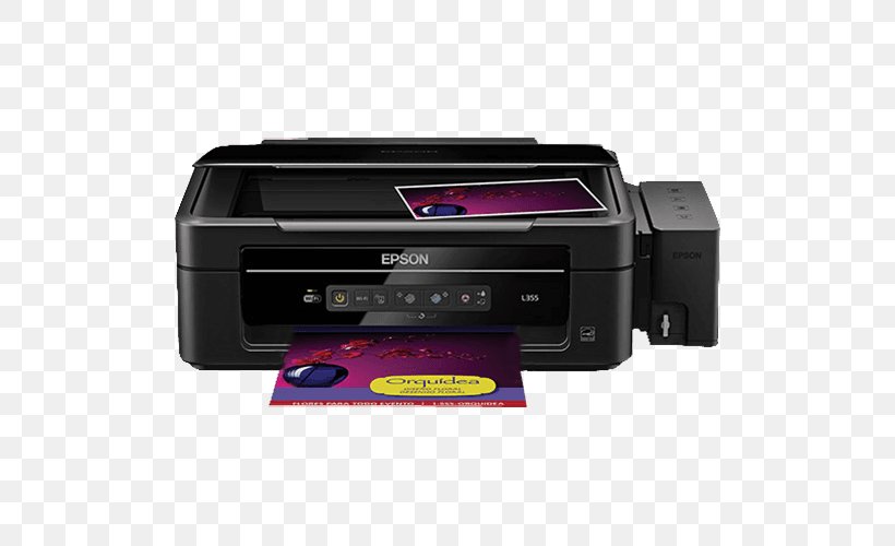 Hewlett-Packard Inkjet Printing Multi-function Printer Epson, PNG, 500x500px, Hewlettpackard, Canon, Continuous Ink System, Electronic Device, Electronic Instrument Download Free
