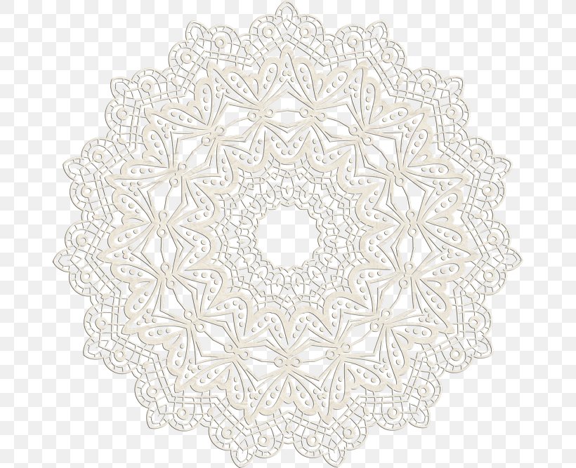Place Mats Doily Circle Pattern, PNG, 670x667px, Place Mats, Area, Black And White, Doily, Home Accessories Download Free