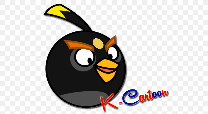 Clip Art Vector Graphics Black And White Cartoon, PNG, 600x450px, Black, Angry Birds, Animaatio, Beak, Black And White Download Free