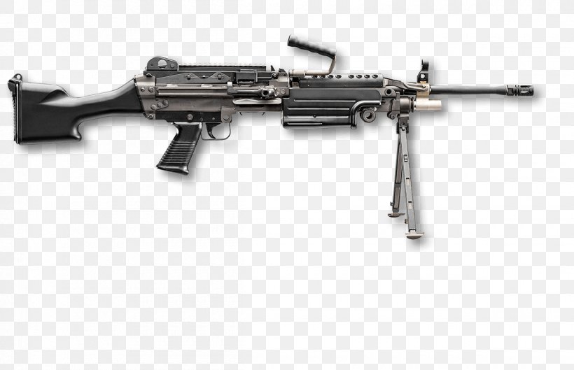 M249 Light Machine Gun Squad Automatic Weapon FN Herstal M240 Machine Gun, PNG, 1200x775px, Watercolor, Cartoon, Flower, Frame, Heart Download Free