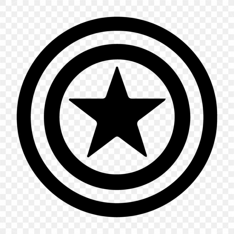 Captain America's Shield Logo S.H.I.E.L.D., PNG, 1024x1024px, Captain America, Area, Art Director, Black And White, Brand Download Free