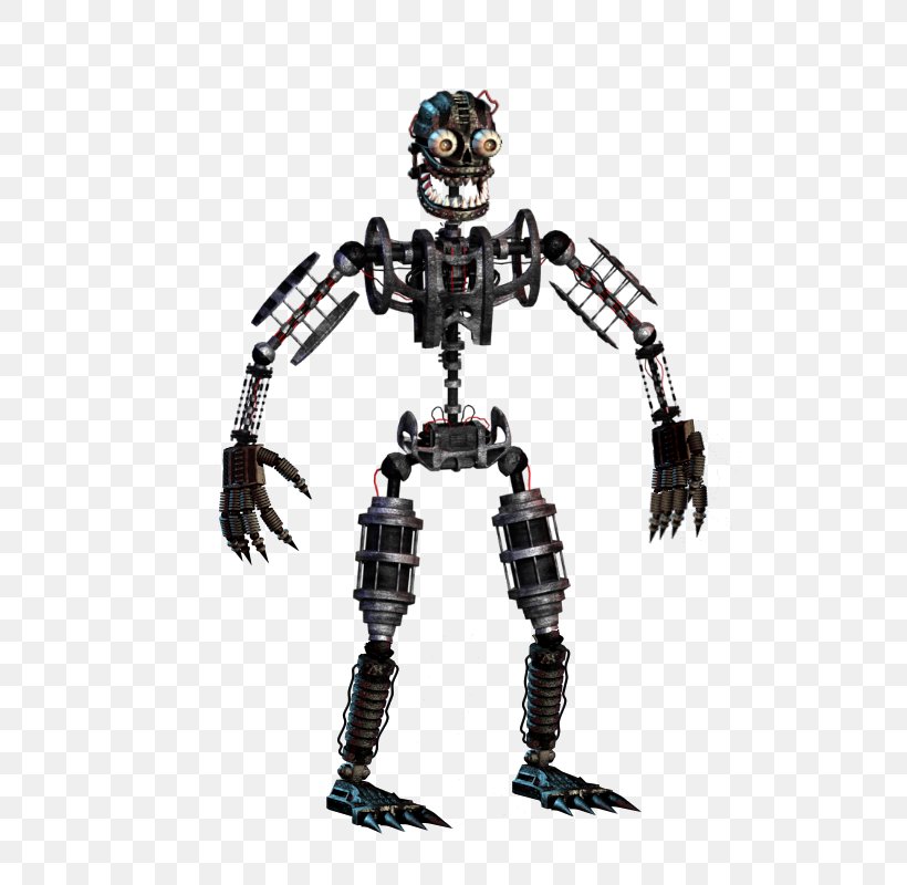 Five Nights At Freddy's: Sister Location Five Nights At Freddy's 4 Five Nights At Freddy's 2 Five Nights At Freddy's 3, PNG, 516x800px, Endoskeleton, Action Figure, Animatronics, Homo Sapiens, Human Body Download Free