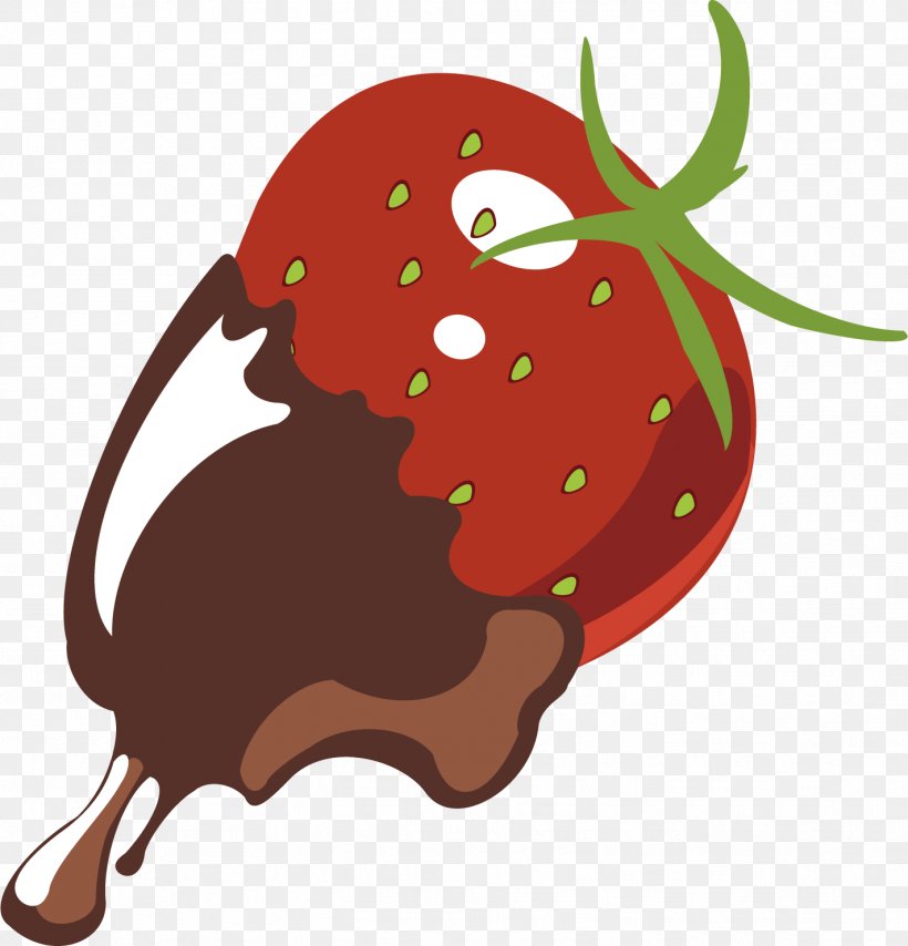 Strawberry Illustration Image Design, PNG, 1422x1482px, Strawberry, Cartoon, Chocolate, Color, Designer Download Free