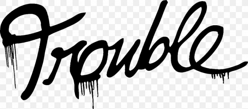 Trouble Imgur Musician, PNG, 1024x453px, Trouble, Black And White, Brand, Calligraphy, Grimes Download Free