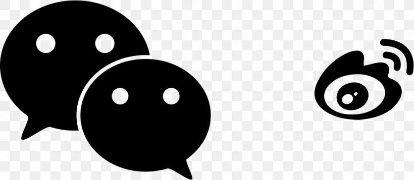 WeChat Logo User, PNG, 981x428px, Wechat, Black And White, Computer Software, Happiness, Instant Messaging Download Free