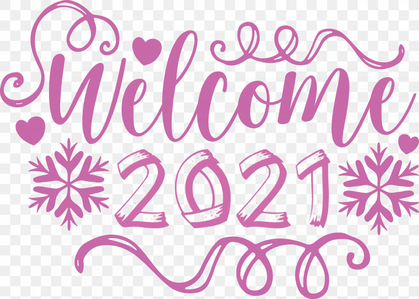 Welcome 2021 Year 2021 Year 2021 New Year, PNG, 3321x2373px, 2021 New Year, 2021 Year, Welcome 2021 Year, Calligraphy, Flower Download Free
