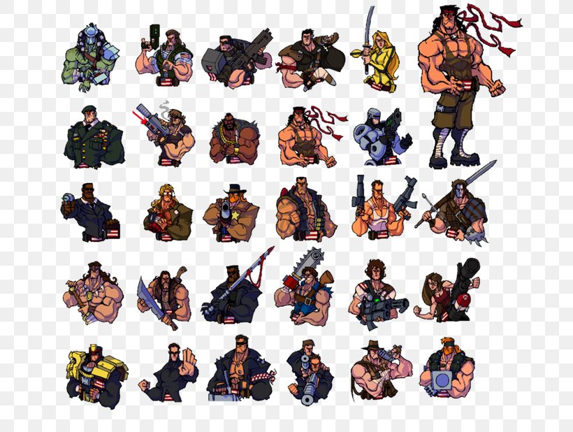 Broforce Character Video Game Kirby Super Star Boss, PNG, 800x618px, Broforce, Action Figure, Action Toy Figures, Art, Boss Download Free