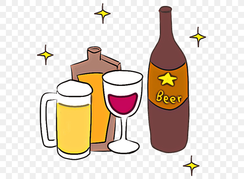 Cartoon Drink Beer Bottle Bottle Alcohol, PNG, 600x600px, Cartoon, Alcohol, Beer, Beer Bottle, Bottle Download Free