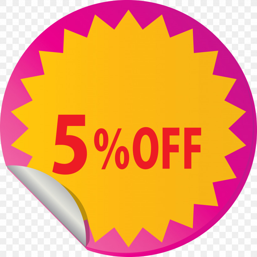 Discount Tag With 5% Off Discount Tag Discount Label, PNG, 3000x3000px, Discount Tag With 5 Off, Decal, Discount Label, Discount Tag, Discounts And Allowances Download Free