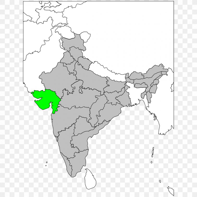 Map India, PNG, 1200x1200px, Map, Area, Black And White, Geography, India Download Free