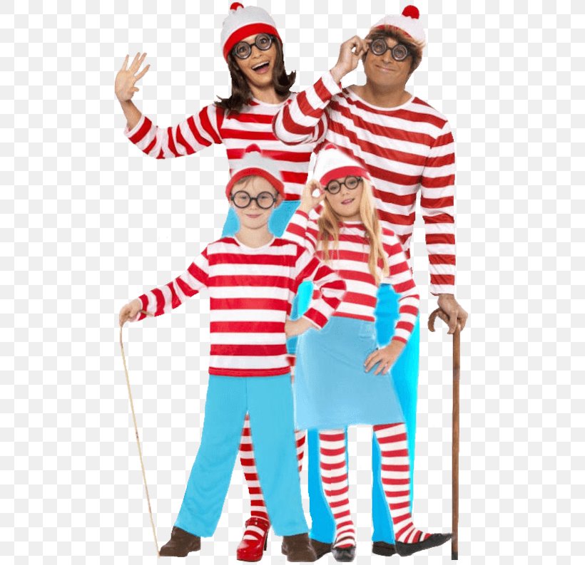 Where's Wally? Costume Party Clothing Dress-up, PNG, 500x793px, Costume, Bobble Hat, Book, Boy, Child Download Free