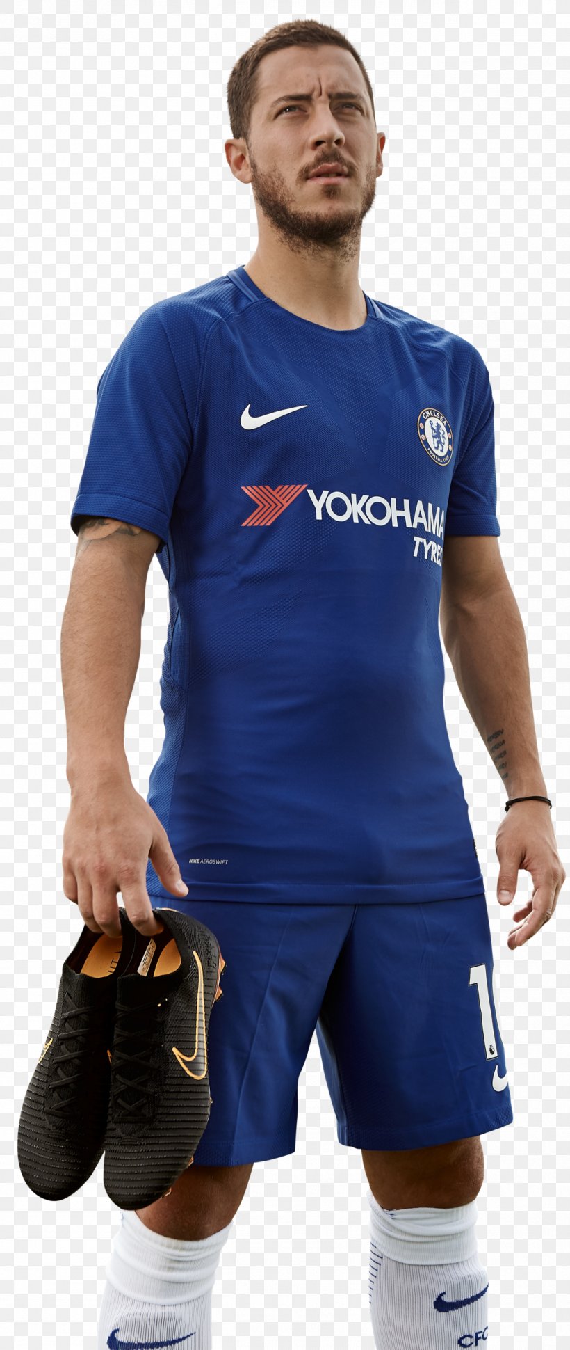Eden Hazard Chelsea F.C. Premier League Football Boot Nike, PNG, 1268x3000px, Eden Hazard, Arm, Blue, Chelsea Fc, Clothing Download Free