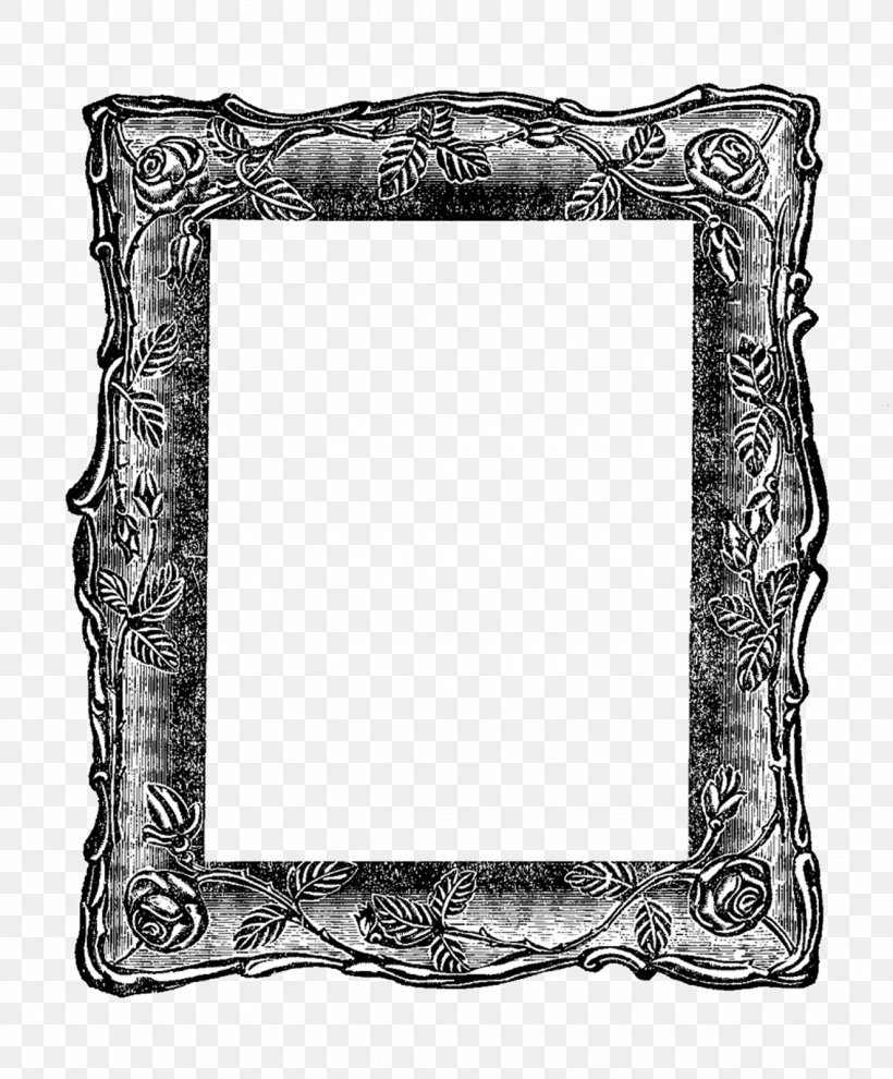 Borders And Frames Picture Frames Vintage Clothing Mirror Clip Art, PNG, 1325x1600px, Borders And Frames, Antique, Black And White, Decorative Arts, Mirror Download Free