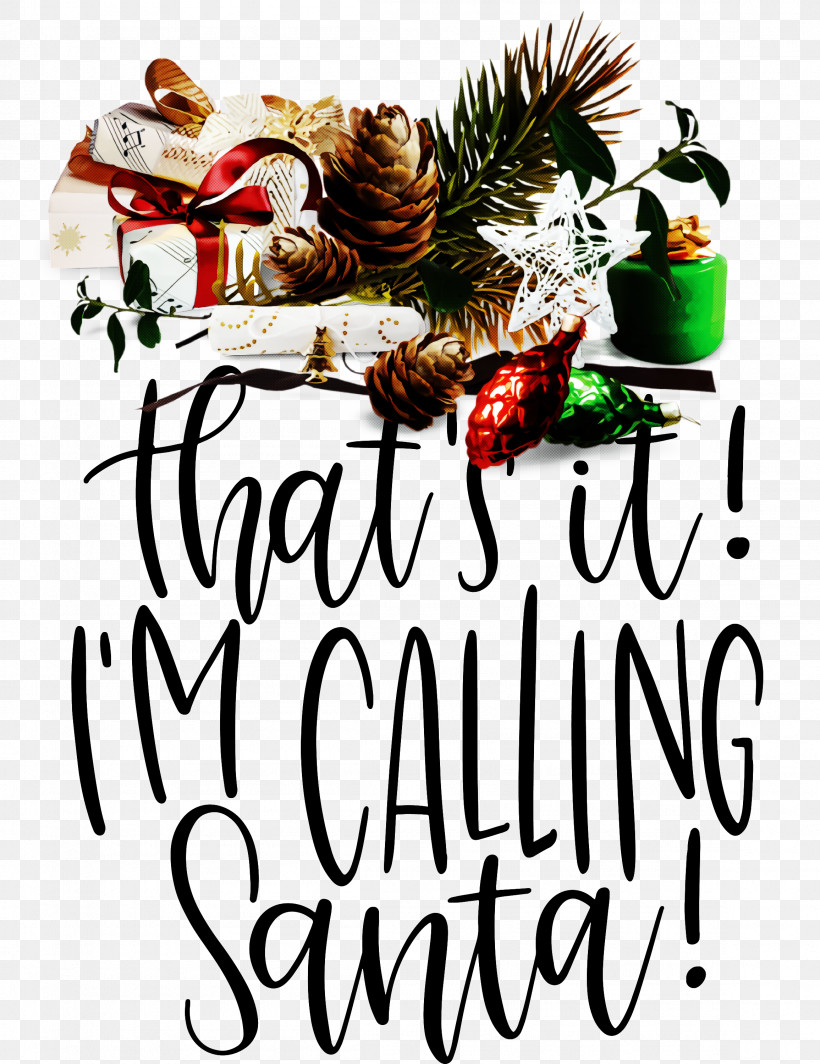 Calling Santa Santa Christmas, PNG, 2311x3000px, Calling Santa, Biology, Christmas, Christmas Day, Christmas Ornament Download Free